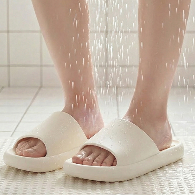 Your Home Bathroom - รองเท้าแตะกันน้ำสำหรับห้องน้ำ ผู้หญิง แบบเจาะรู พื้นนุ่ม EVA รองเท้าสวมใส่ในบ้าน