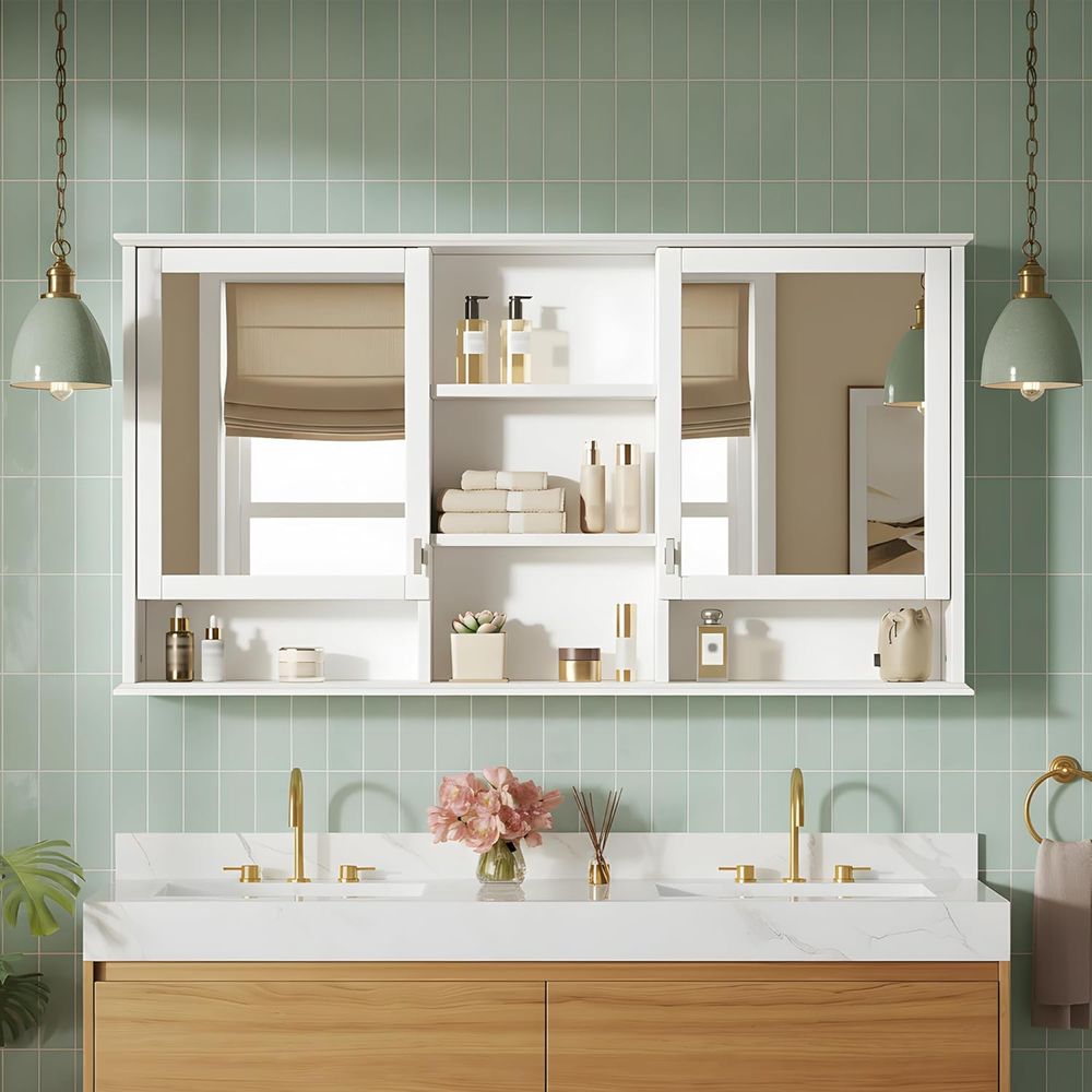Bathroom Cabinet Mirror - ตู้ยาในห้องน้ำขนาด 55