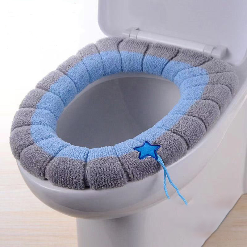 Home Bathroom With Two Toilets - 1 ชิ้นห้องน้ําฝาครอบที่นั่งชักโครกนุ่มอุ่นล้างทําความสะอาดได้ Pad เบาะรองนั่งฝาปิดห้องน้ําอุปกรณ์เสริม Bath Home