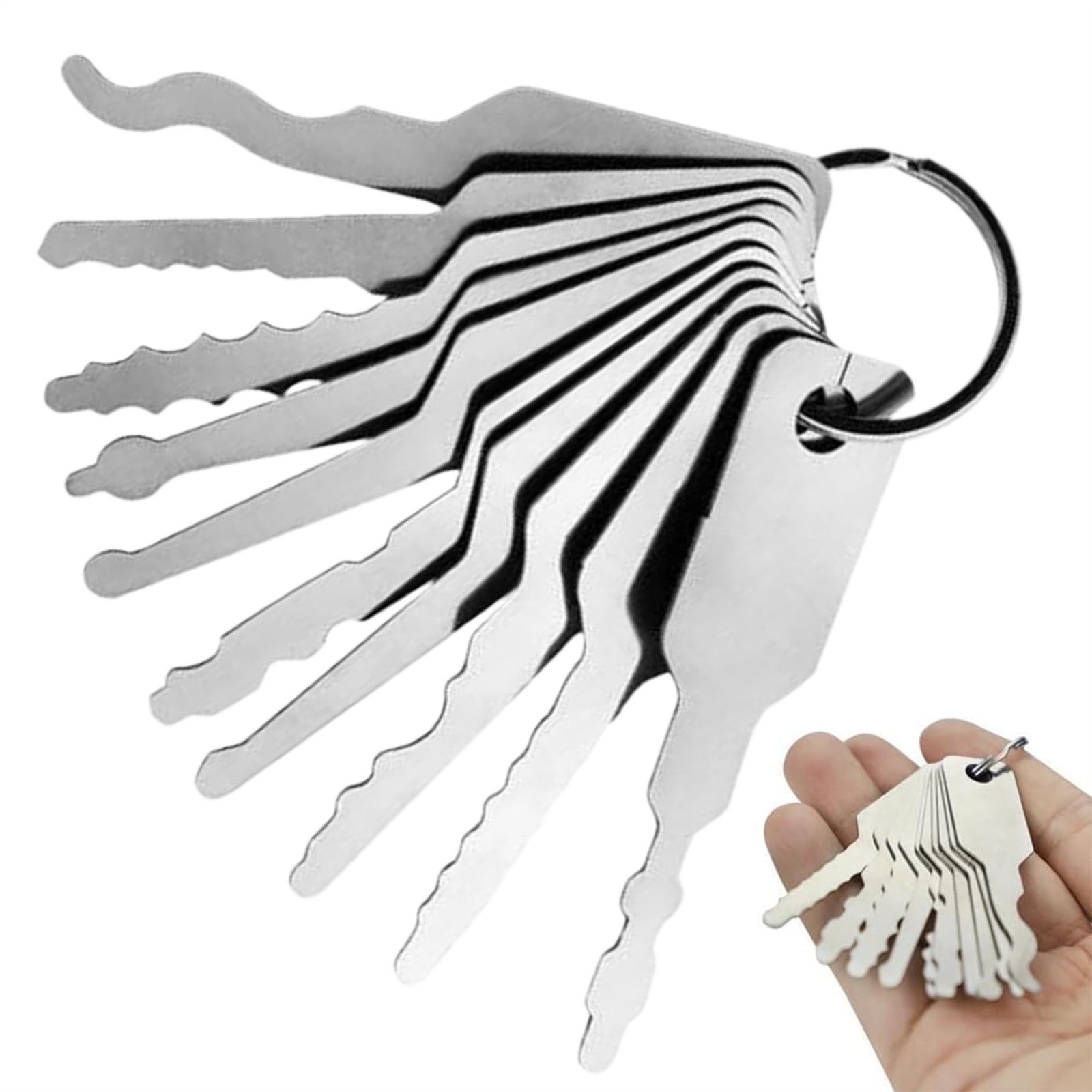 Home Bathroom Lock - 10 ชิ้น/ล็อต Uncut Key ช่องว่างอุปกรณ์ช่างกุญแจช่างกุญแจ Keymother