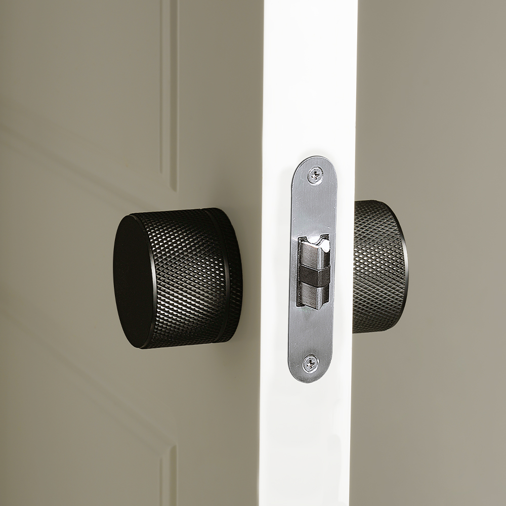 Home Bathroom Lock - DOOROOM ใหม่ Keyless ล็อคความเป็นส่วนตัวบ้านห้องน้ําประตูล็อคสีดําทองในร่มกดล็อค Minimalist รอบประตูล็อค