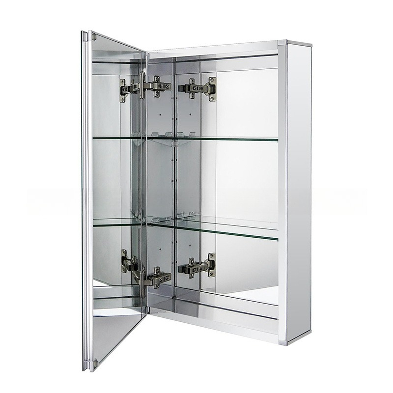 Bathroom Cabinet Mirror - กระจกห้องน้ำ, ตู้เก็บของ, ตู้เก็บของอะลูมิเนียมอัลลอยด์, ตู้แขวน, ตู้กระจกแยกส่วน, แบบติดผนังห้องน้ำ