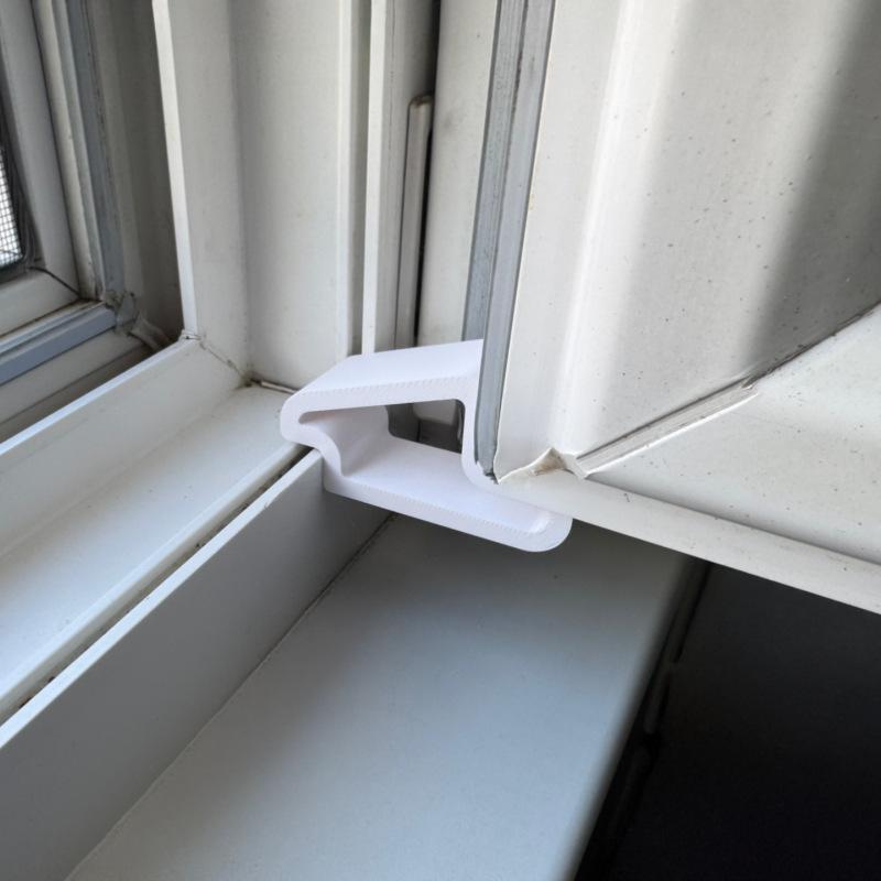 Home Bathroom Lock - ตัวกันประตูแบบหนา 1/2/4 ชิ้น ป้องกันการลื่นไถล ใช้ได้กับระเบียง หน้าต่าง