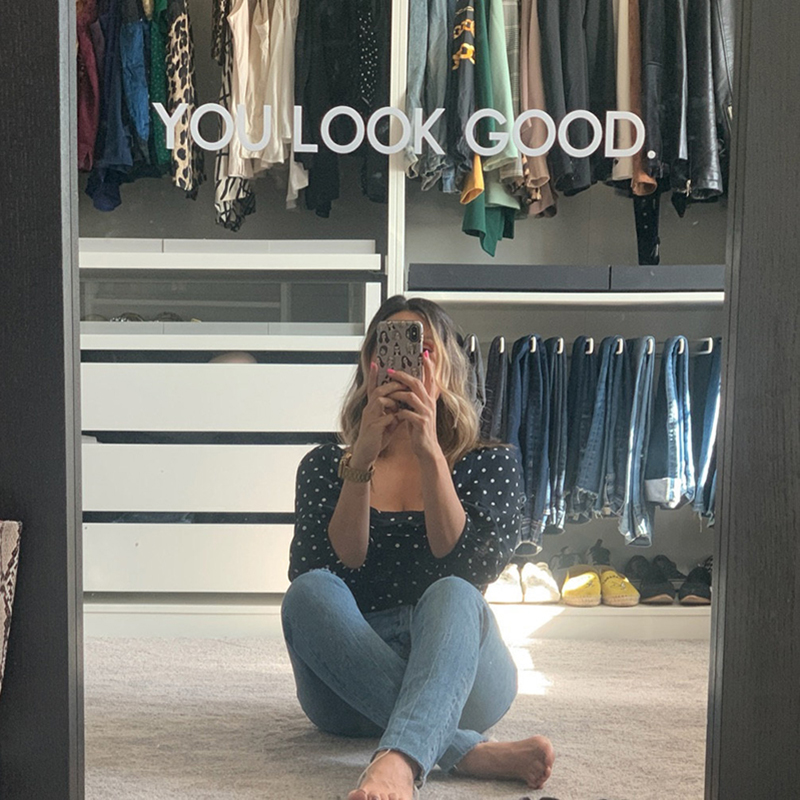Home Bathroom Quotes - คุณดูดีกระจกสติ๊กเกอร์ติดผนังห้องน้ําห้องนอน Inspire สร้างแรงบันดาลใจ Quote Selfie Decal