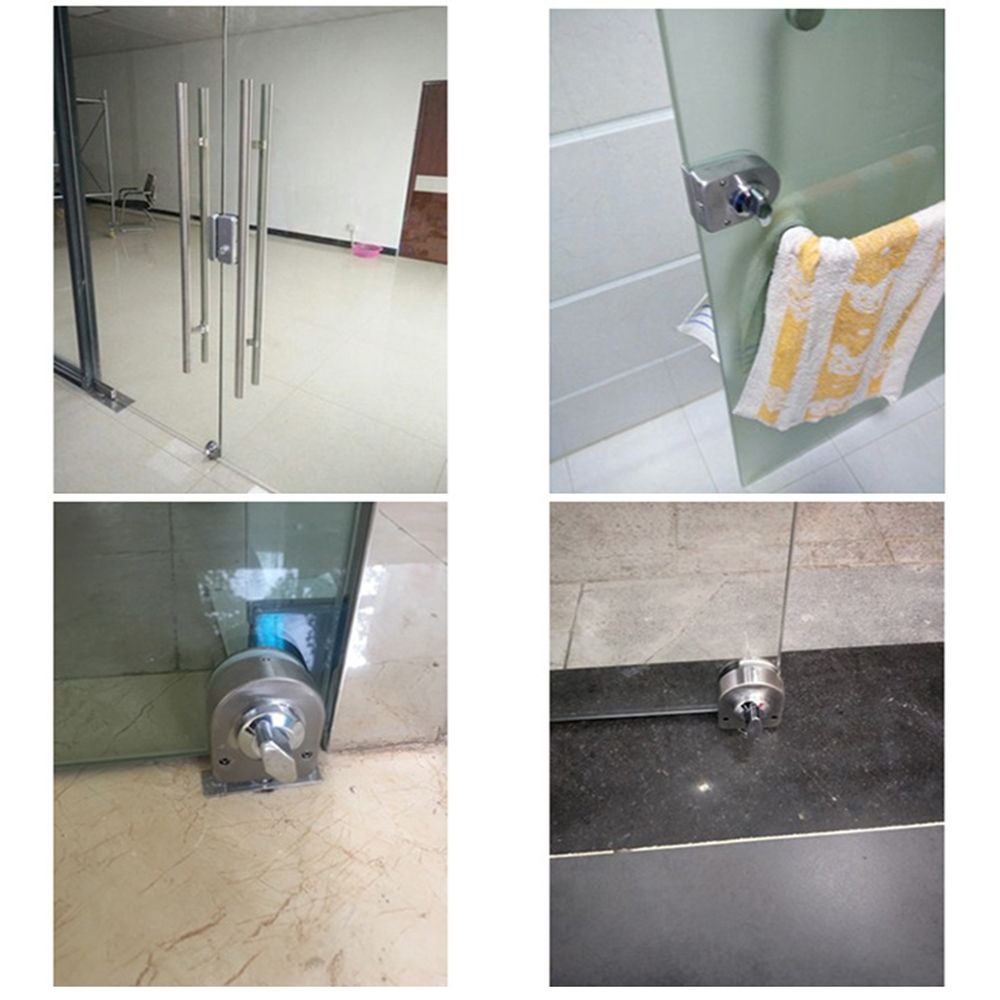 กลอนประตูกระจกแบบเลื่อนเดี่ยว  - Home Bathroom Lock บทวิจารณ์และราคา