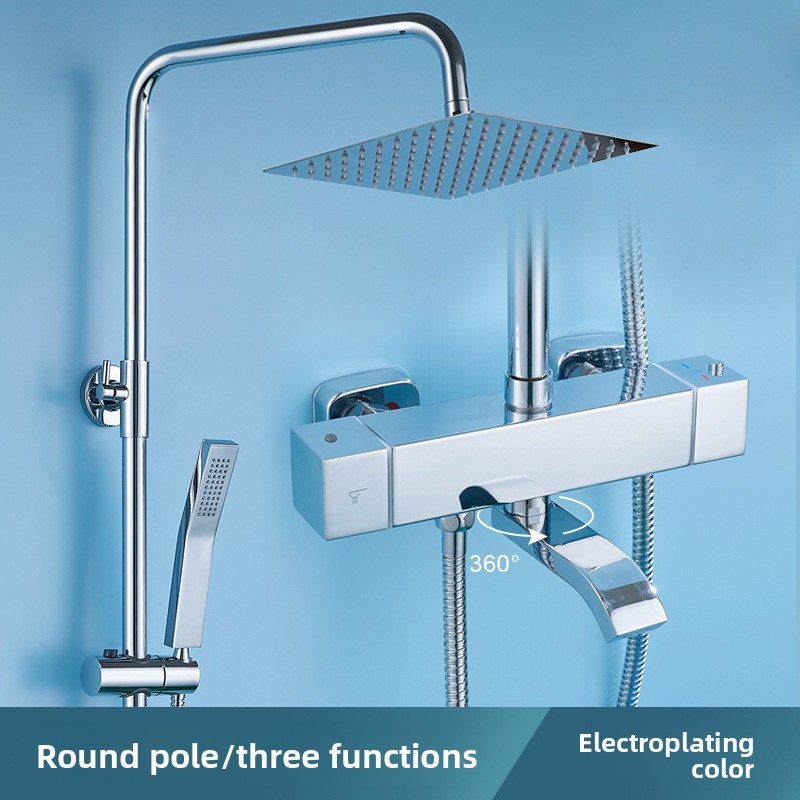 ชุดฝักบัวสแตนเลสชุบไฟฟ้าพร้อมร - Home In Bathroom บทวิจารณ์และราคา