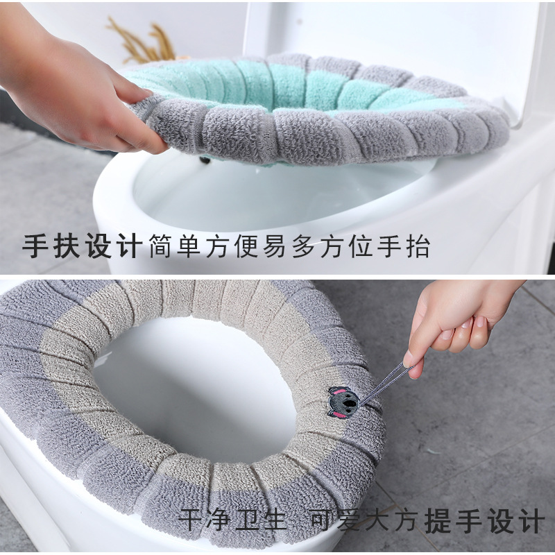 ฝาครอบโถสุขภัณฑ์แบบถักลายการ์ต - Home Bathroom With Two Toilets บทวิจารณ์และราคา