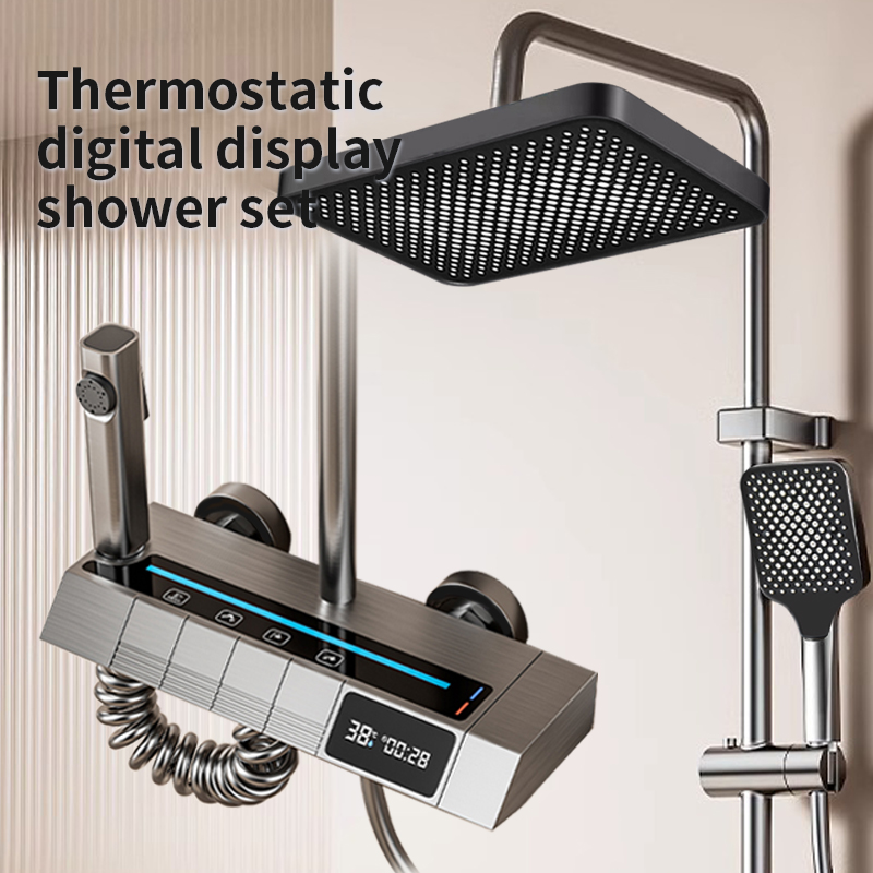 ชุดฝักบัวเปียโนดิจิตอลอุณหภูมิ - Home In Bathroom บทวิจารณ์และราคา