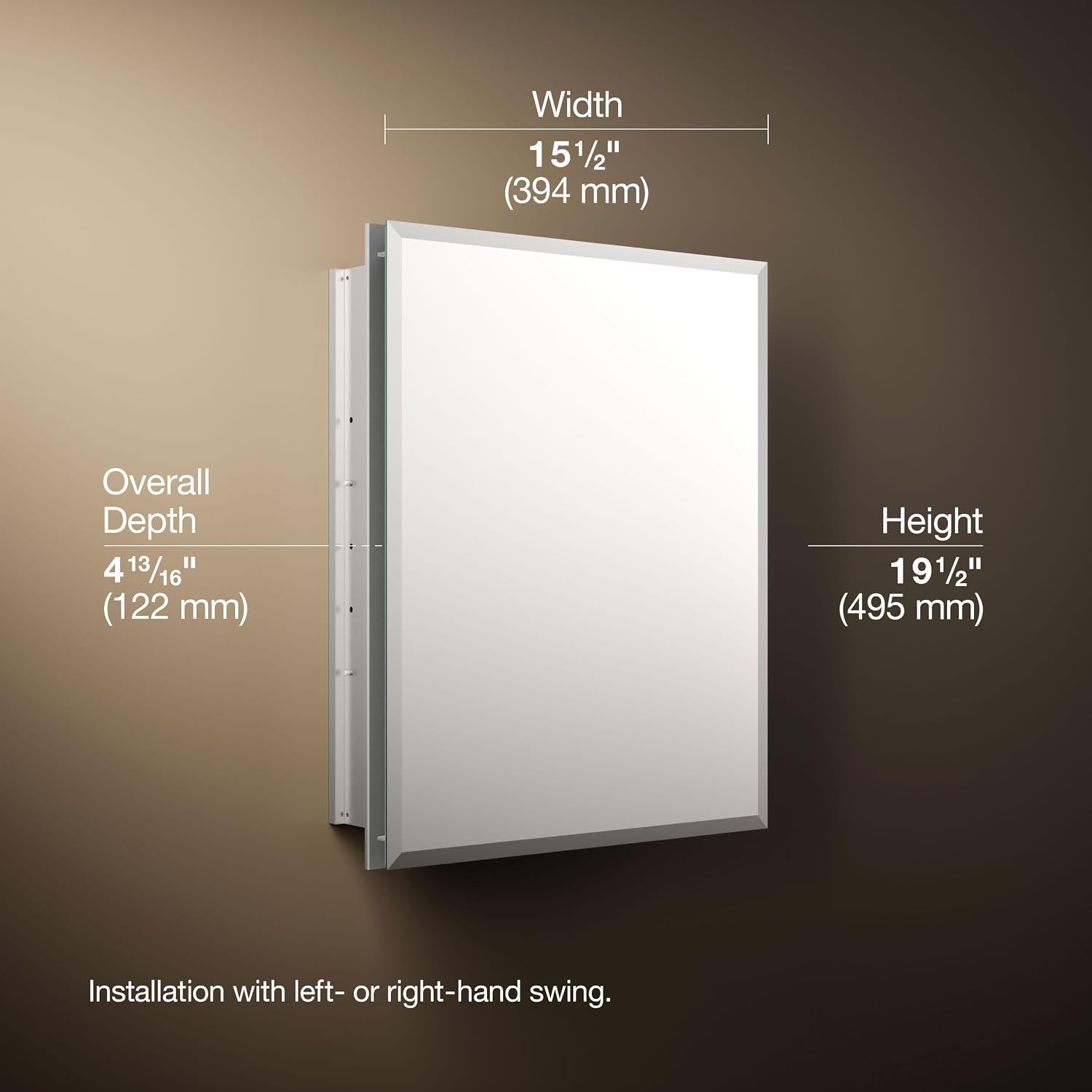 ตู้กระจกห้องน้ำแบบไม่มีกรอบ ขน - Bathroom Cabinet Mirror บทวิจารณ์และราคา