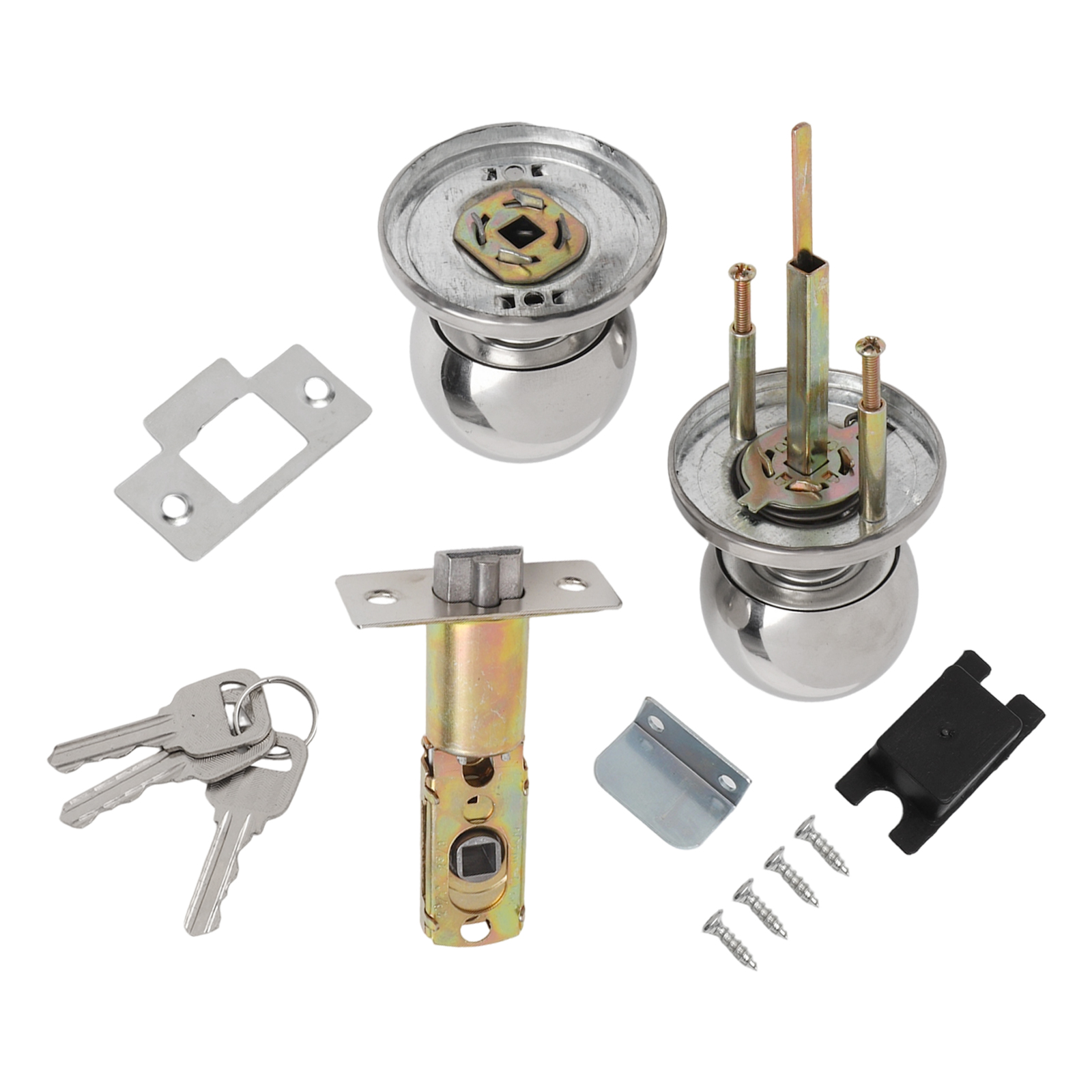 ชุดประตูลูกบิดมือจับล็อคพร้อมก - Home Bathroom Lock บทวิจารณ์และราคา