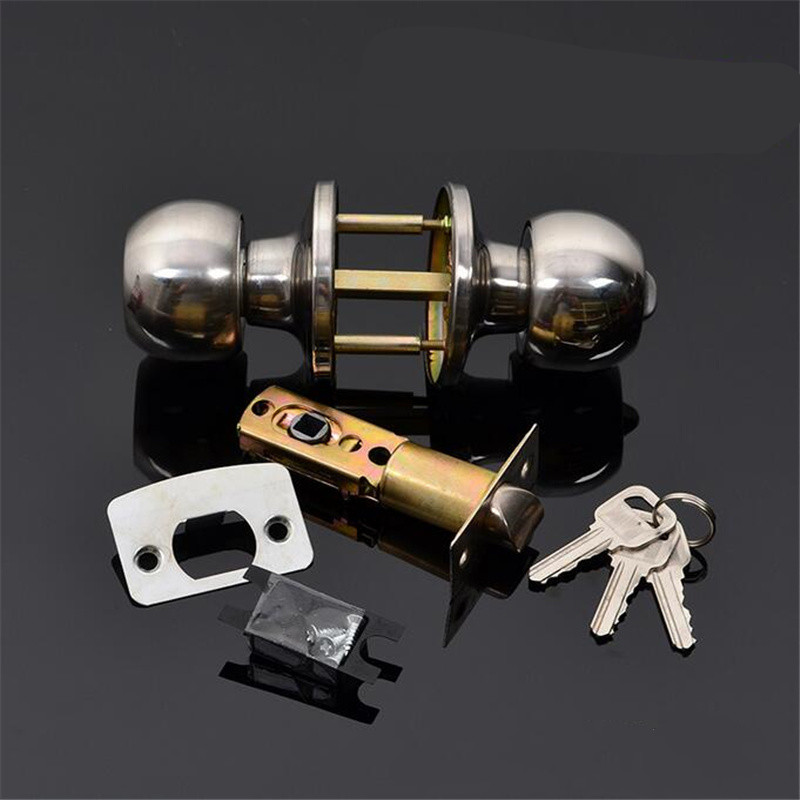 ลูกบิดประตูทรงกลมแบบมีกุญแจสำห - Home Bathroom Lock บทวิจารณ์และราคา