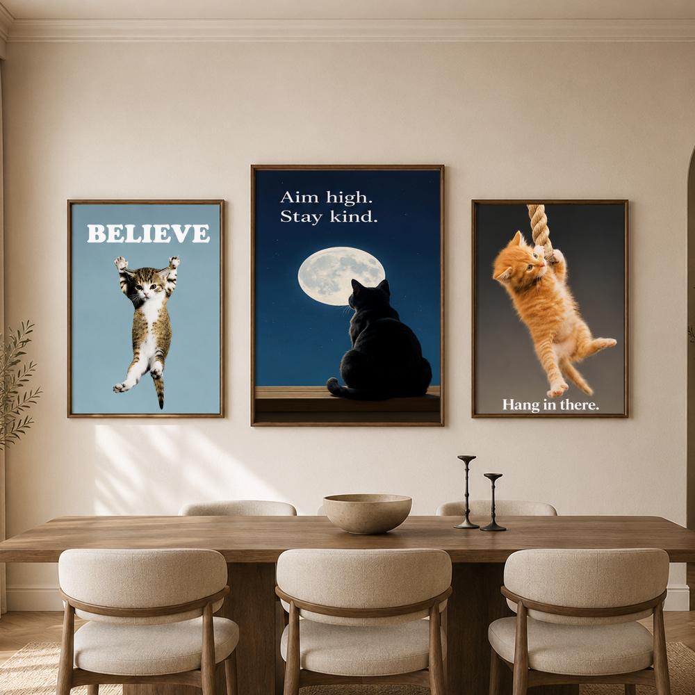ภาพโปสเตอร์แมวตลกสร้างแรงบันดา - Home Bathroom Quotes บทวิจารณ์และราคา