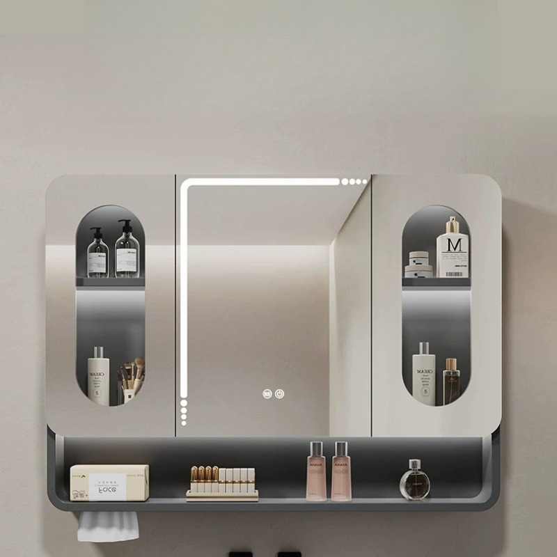 กระจกห้องน้ำแบบมีไฟ LED ด้านหล - Bathroom Cabinet Mirror บทวิจารณ์และราคา