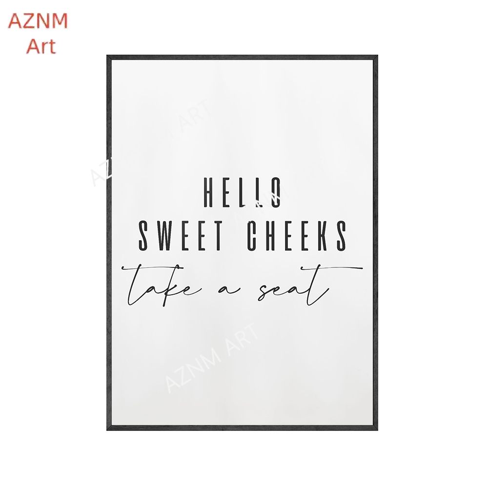 โปสเตอร์พิมพ์ลาย Hello Sweet C - Home Bathroom Quotes บทวิจารณ์และราคา