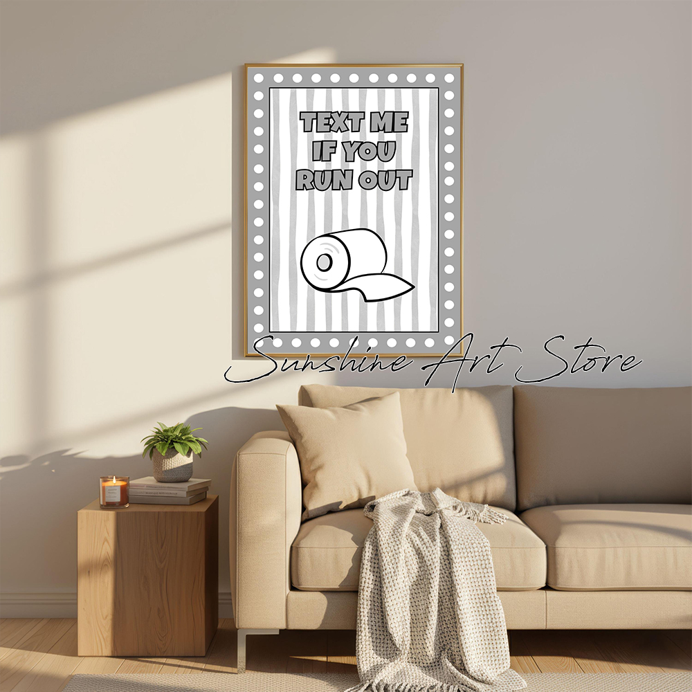 งานศิลปะติดผนังห้องน้ำตลกๆ ส่ง - Home Bathroom Quotes บทวิจารณ์และราคา