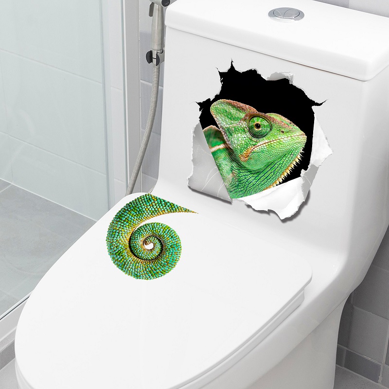 สติ๊กเกอร์ติดผนังรูปจิ้งจกสุดเ - Home Bathroom Break บทวิจารณ์และราคา
