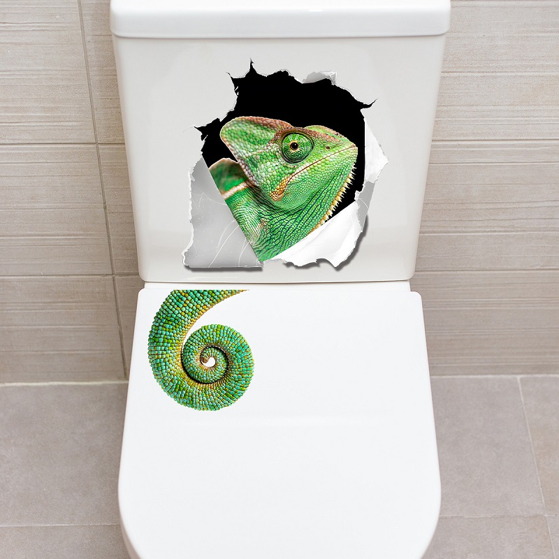 สติ๊กเกอร์ติดผนังรูปจิ้งจกสุดเ - Home Bathroom Break บทวิจารณ์และราคา