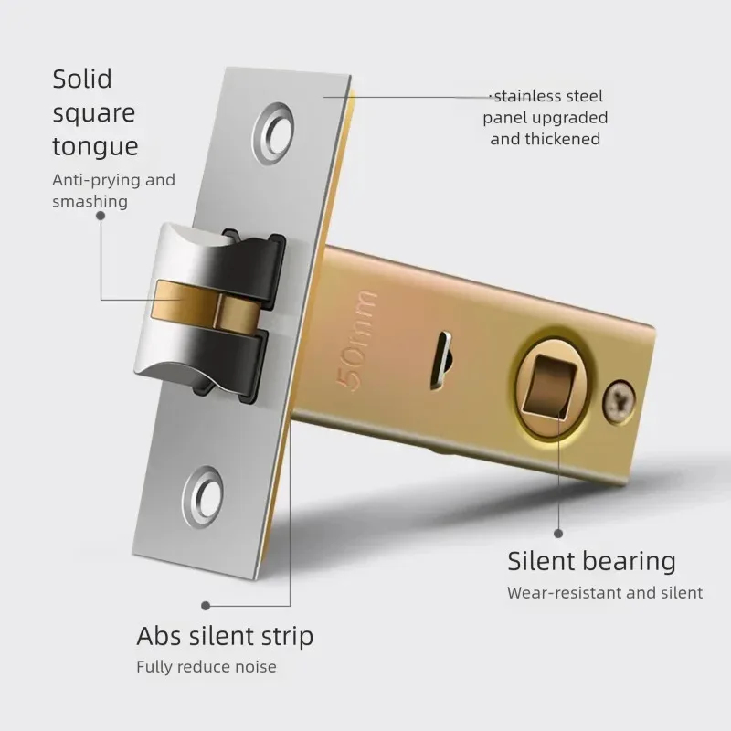กุญแจล็อคประตูสแตนเลสอเนกประสง - Home Bathroom Lock บทวิจารณ์และราคา