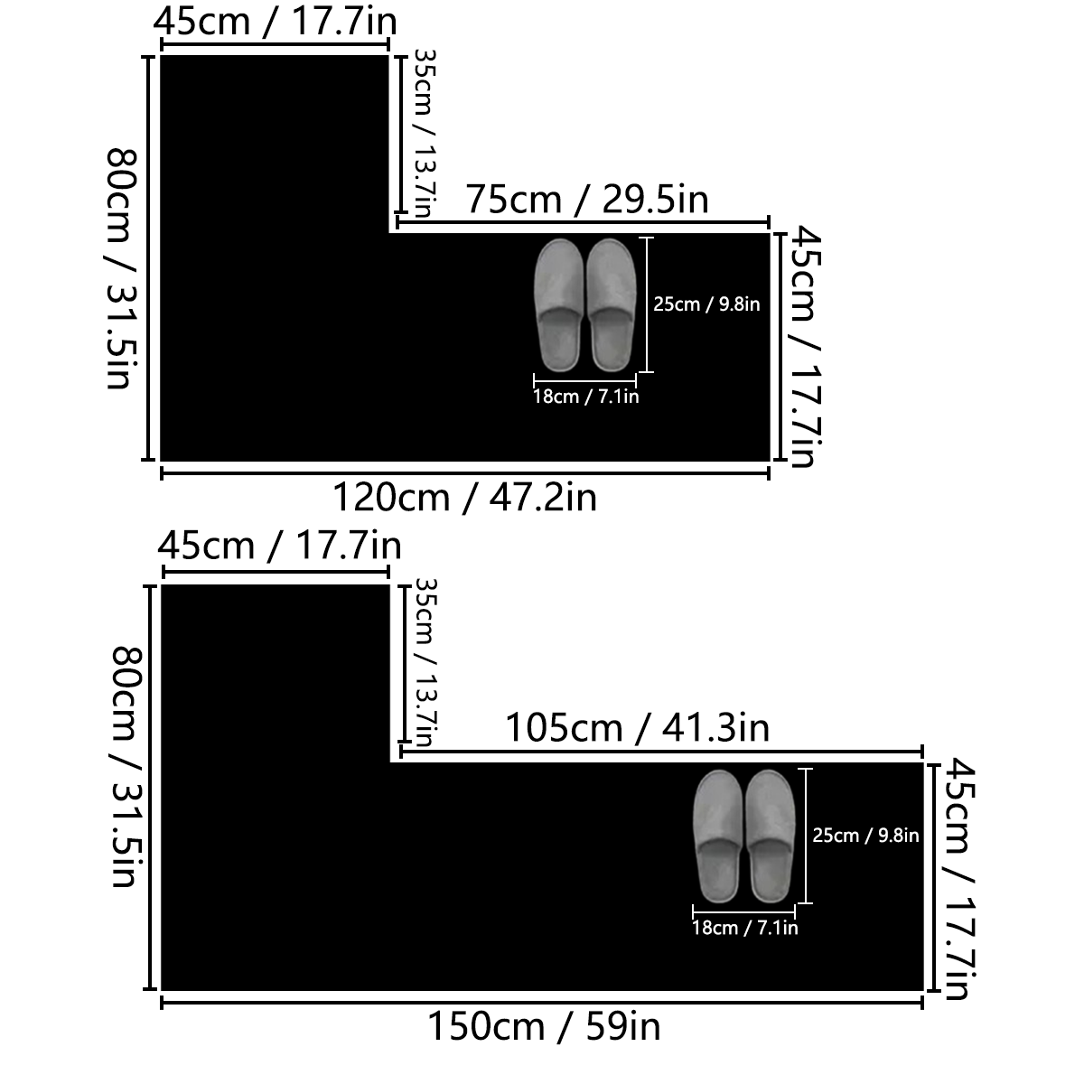 ห้องครัวสีทึบรูปตัว L ทนสิ่งสก - Home Bathroom Carpet บทวิจารณ์และราคา