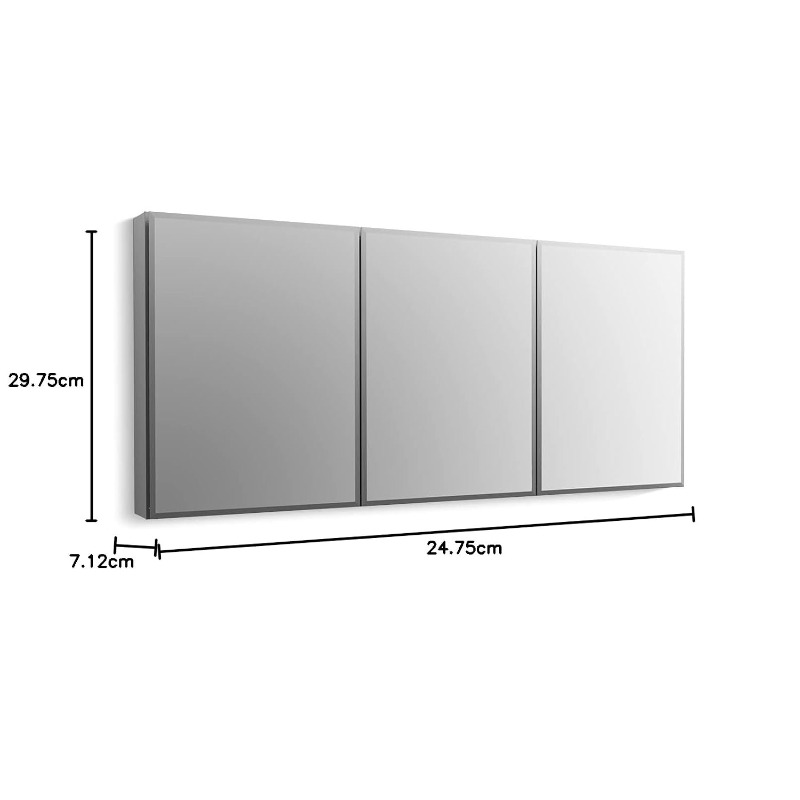 ตู้กระจกห้องน้ำแบบไร้กรอบ ขนาด - Bathroom Cabinet Mirror บทวิจารณ์และราคา
