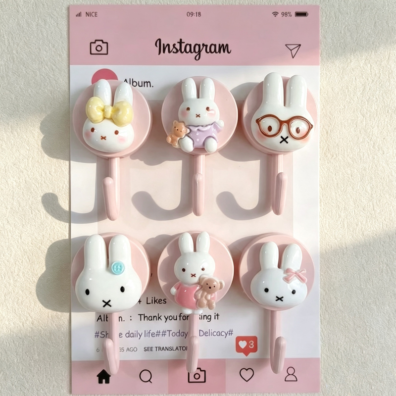 ตะขอแขวนติดผนังแบบมีกาวในตัวลา - Home Edit Bathroom Organizer บทวิจารณ์และราคา