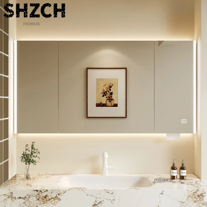 กระจกห้องน้ำแบบหนาทันสมัยพร้อม - Bathroom Cabinet Mirror บทวิจารณ์และราคา