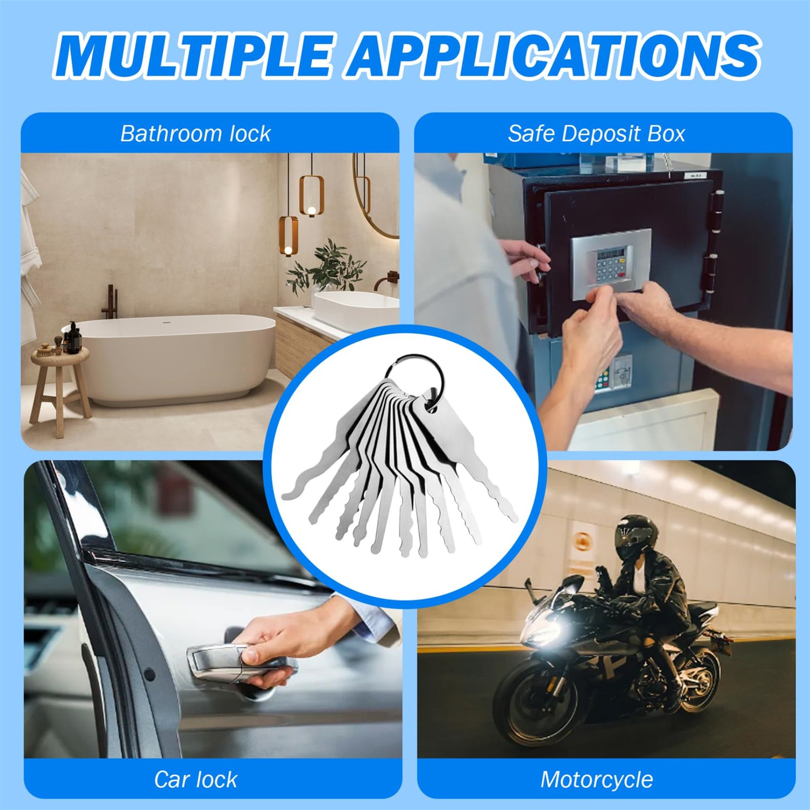10 ชิ้น/ล็อต Uncut Key ช่องว่า - Home Bathroom Lock บทวิจารณ์และราคา
