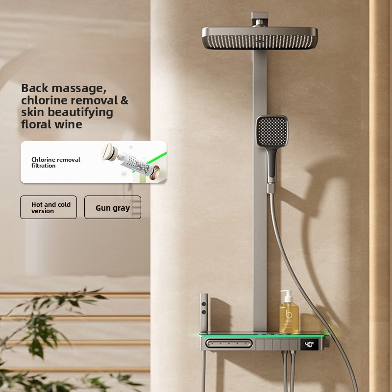 ชุดฝักบัวทองแดงอัจฉริยะพร้อมหน - Home In Bathroom บทวิจารณ์และราคา