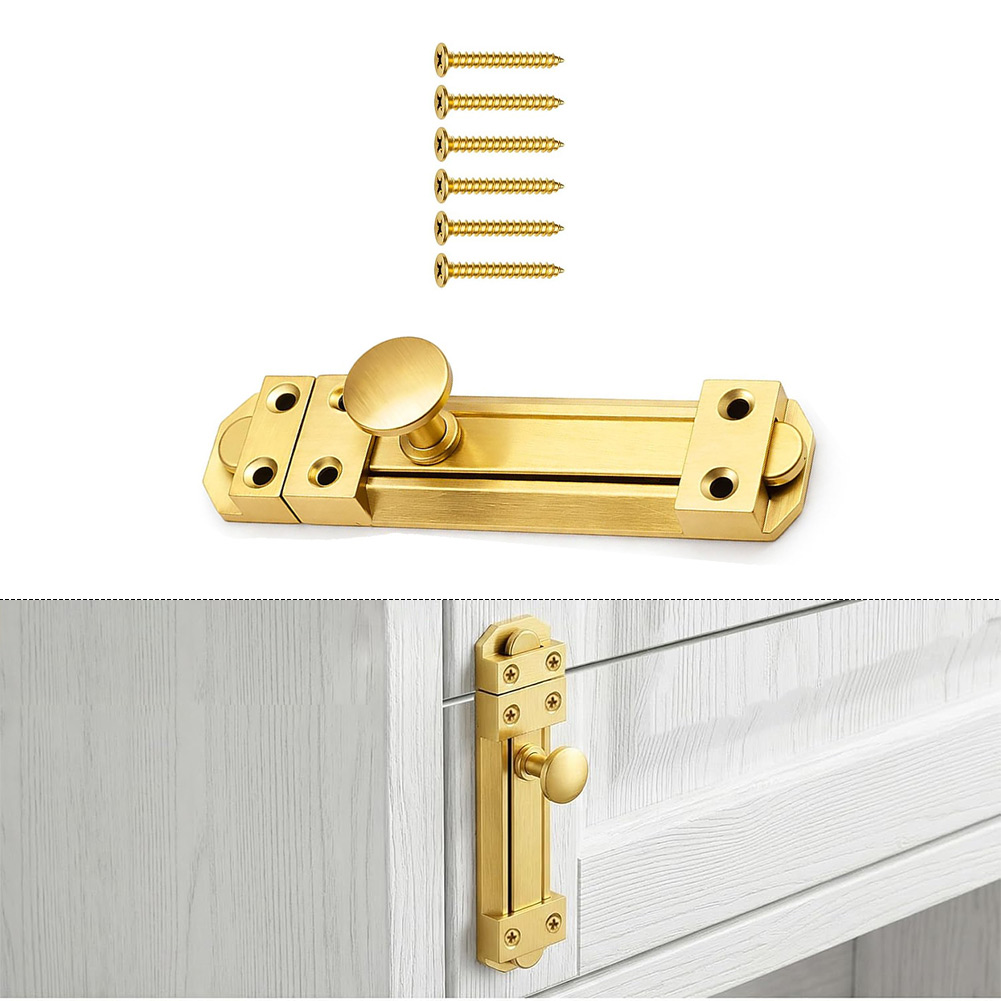 กลอนประตูบานเลื่อนทองเหลืองแท้ - Home Bathroom Lock บทวิจารณ์และราคา