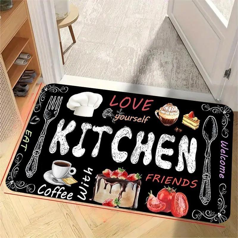 พรมลายกระดานดำสำหรับห้องครัว ล - Home Bathroom Quotes บทวิจารณ์และราคา