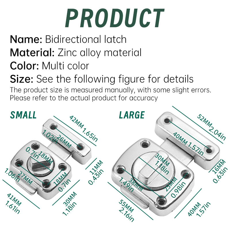 1 PC Home Security LATCH หมุน  - Home Bathroom Lock บทวิจารณ์และราคา