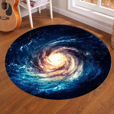 Galaxy Earth Moon พรมกลมสําหรั - Home Bathroom Carpet บทวิจารณ์และราคา