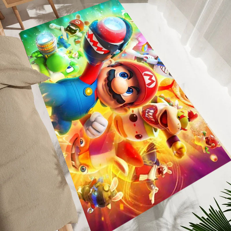 การ์ตูนS-Super M-Mario Brosเกม - Home Bathroom Carpet บทวิจารณ์และราคา