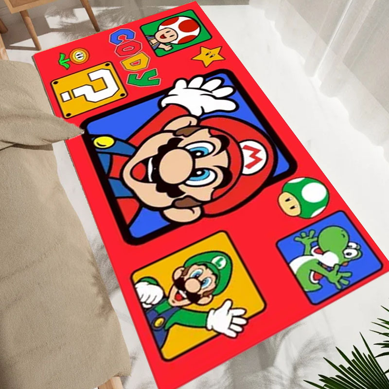 การ์ตูนS-Super M-Mario Brosเกม - Home Bathroom Carpet บทวิจารณ์และราคา