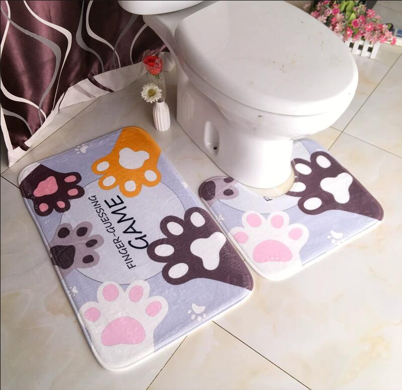 พรมปูพื้นห้องน้ำ พรมปูพื้นห้อง - Home Bathroom With Two Toilets บทวิจารณ์และราคา