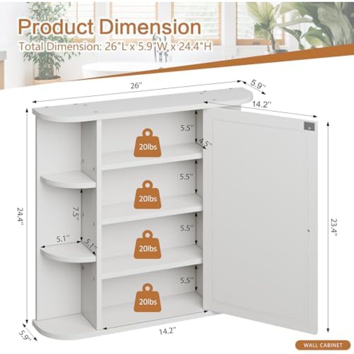 ตู้ยาในห้องน้ำ, ตู้กระจกห้องน้ - Bathroom Cabinet Mirror บทวิจารณ์และราคา