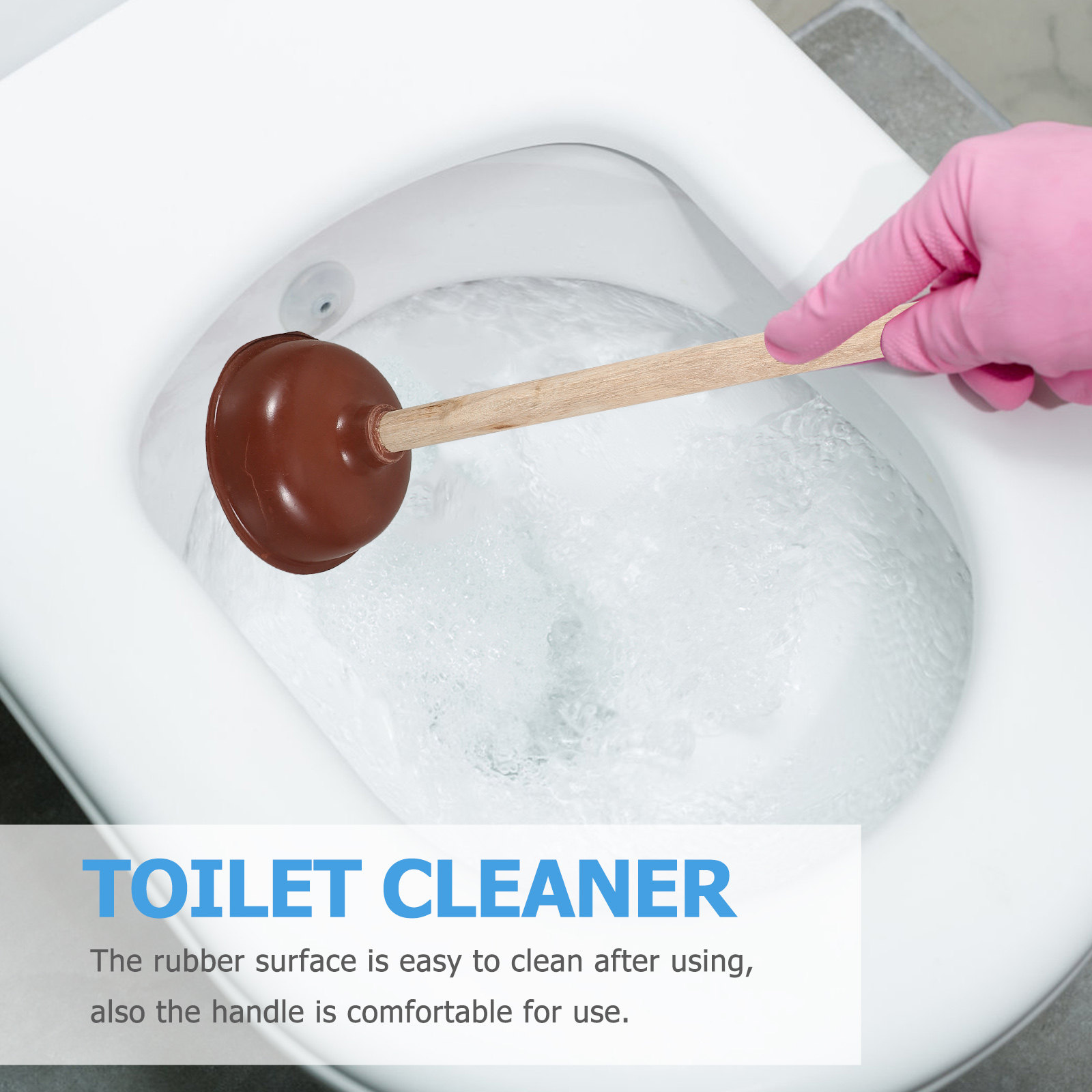 ที่ปั๊มส้วมไม้ยาง สำหรับทำความ - Plunger Toilet บทวิจารณ์และราคา