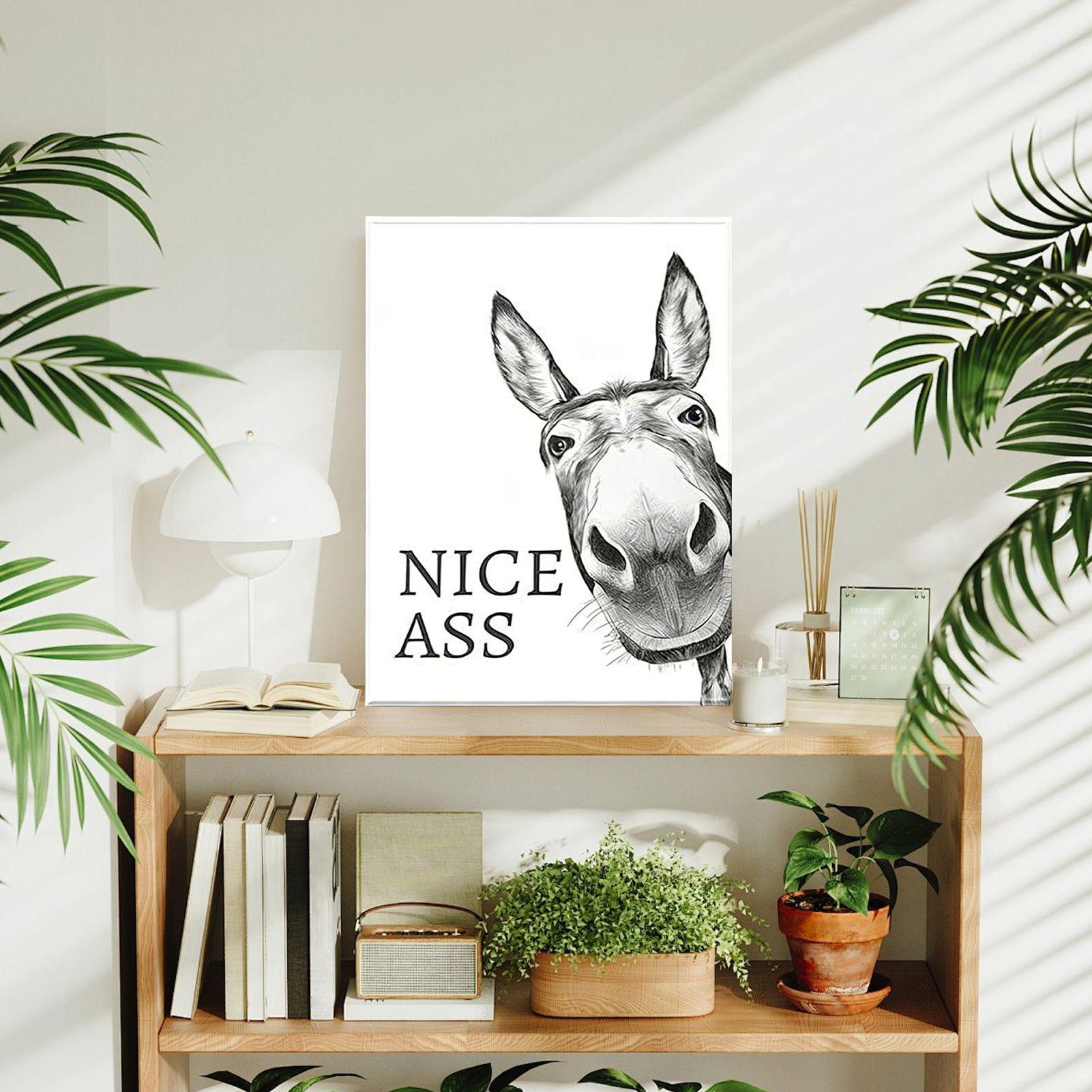 ภาพพิมพ์โปสเตอร์สัตว์ตลกๆ ลิง  - Home Bathroom Quotes บทวิจารณ์และราคา