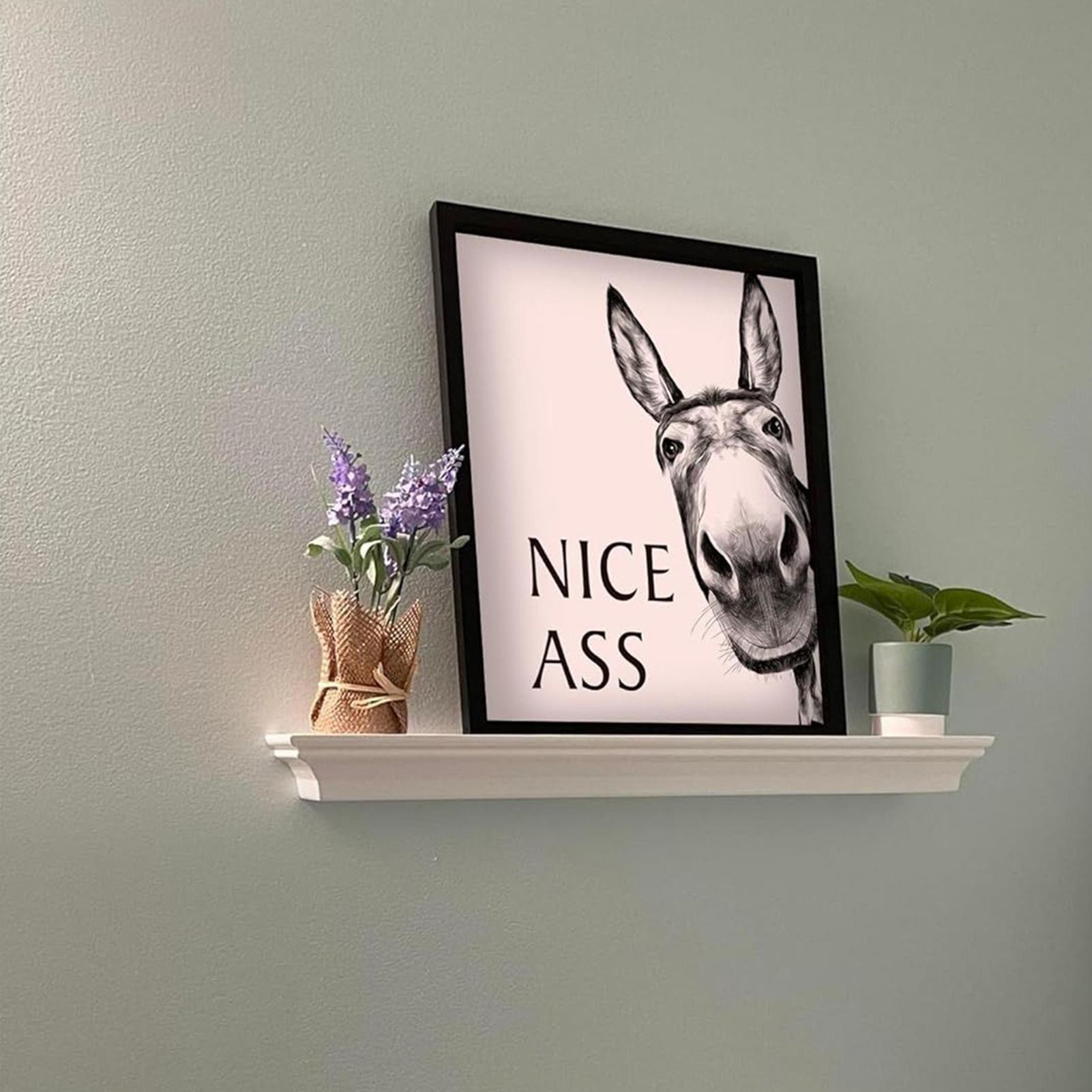 ภาพพิมพ์โปสเตอร์สัตว์ตลกๆ ลิง  - Home Bathroom Quotes บทวิจารณ์และราคา